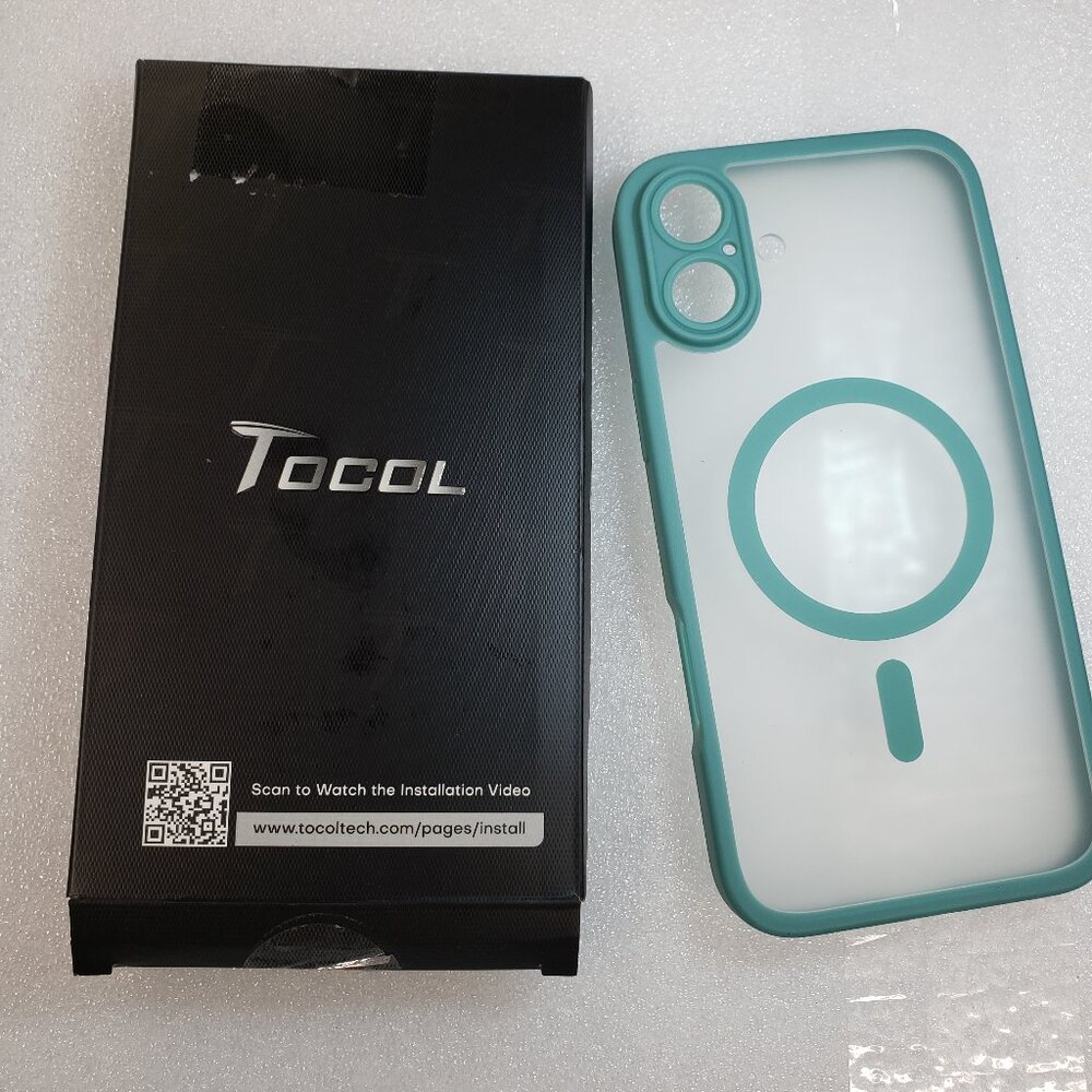 Tocol Phone Case for Iphone 16 Plus 6.7. Magnetic Shockproof Protection. Teal